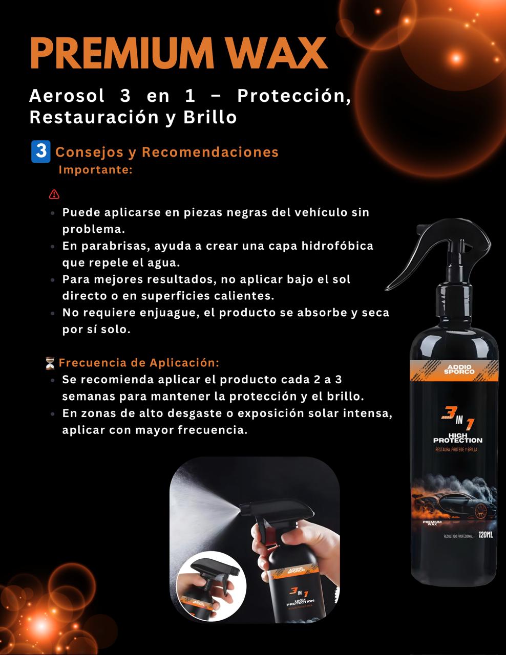 Miniatura 5 de Nano Ceramico Premium Wax 120 ML + PAÑO
